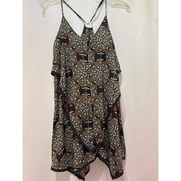 FREE PEOPLE Intimately FP Floral Print Racerback Handkerchief Top Dress  XS - Picture 1 of 5
